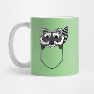 Cute Raccoon in the Pocket Mug